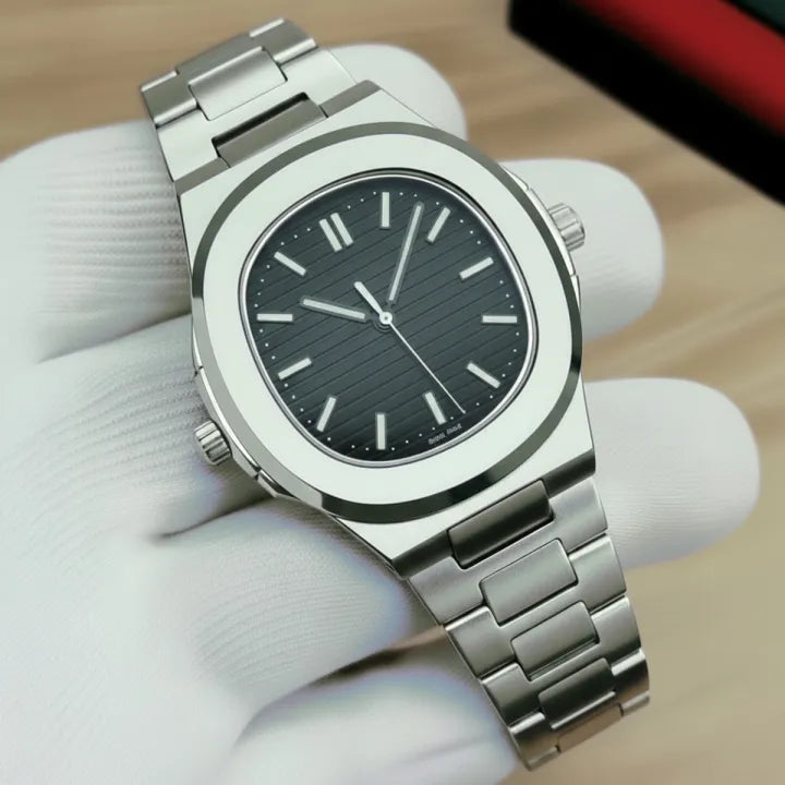 Wrist Watch for Men Stainless Steel Quartz Watch Classic and Luxury Style Water Resistant Multiple Colors