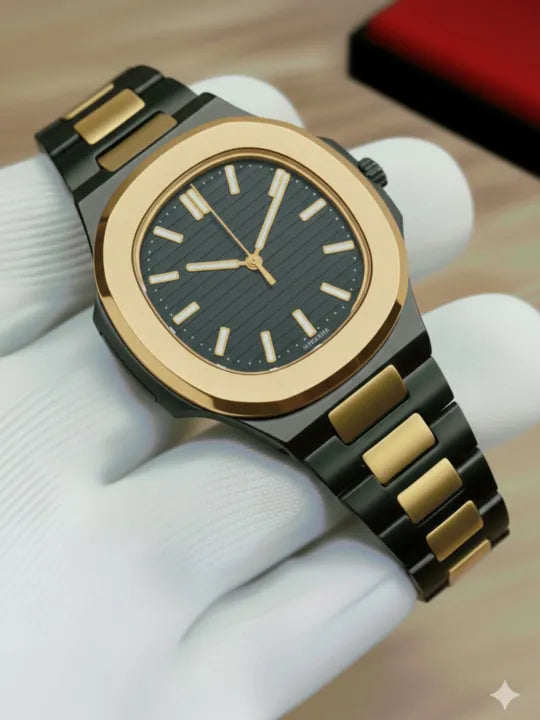 Wrist Watch for Men Stainless Steel Quartz Watch Classic and Luxury Style Water Resistant Multiple Colors